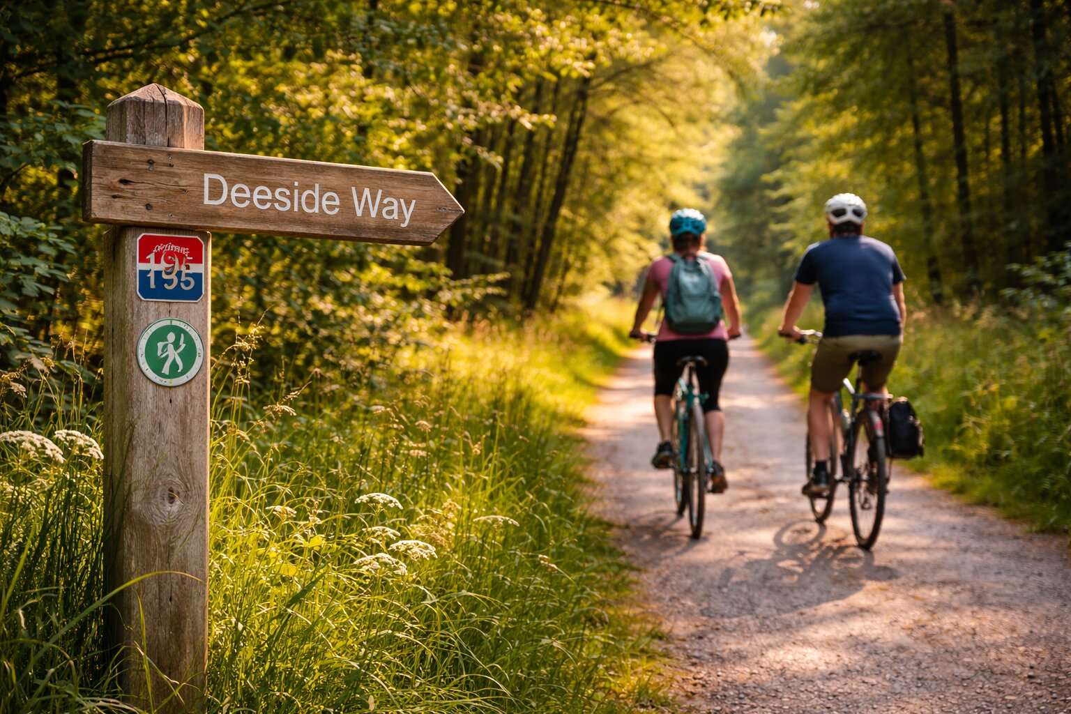 Cycling the Deeside Way, Banchory