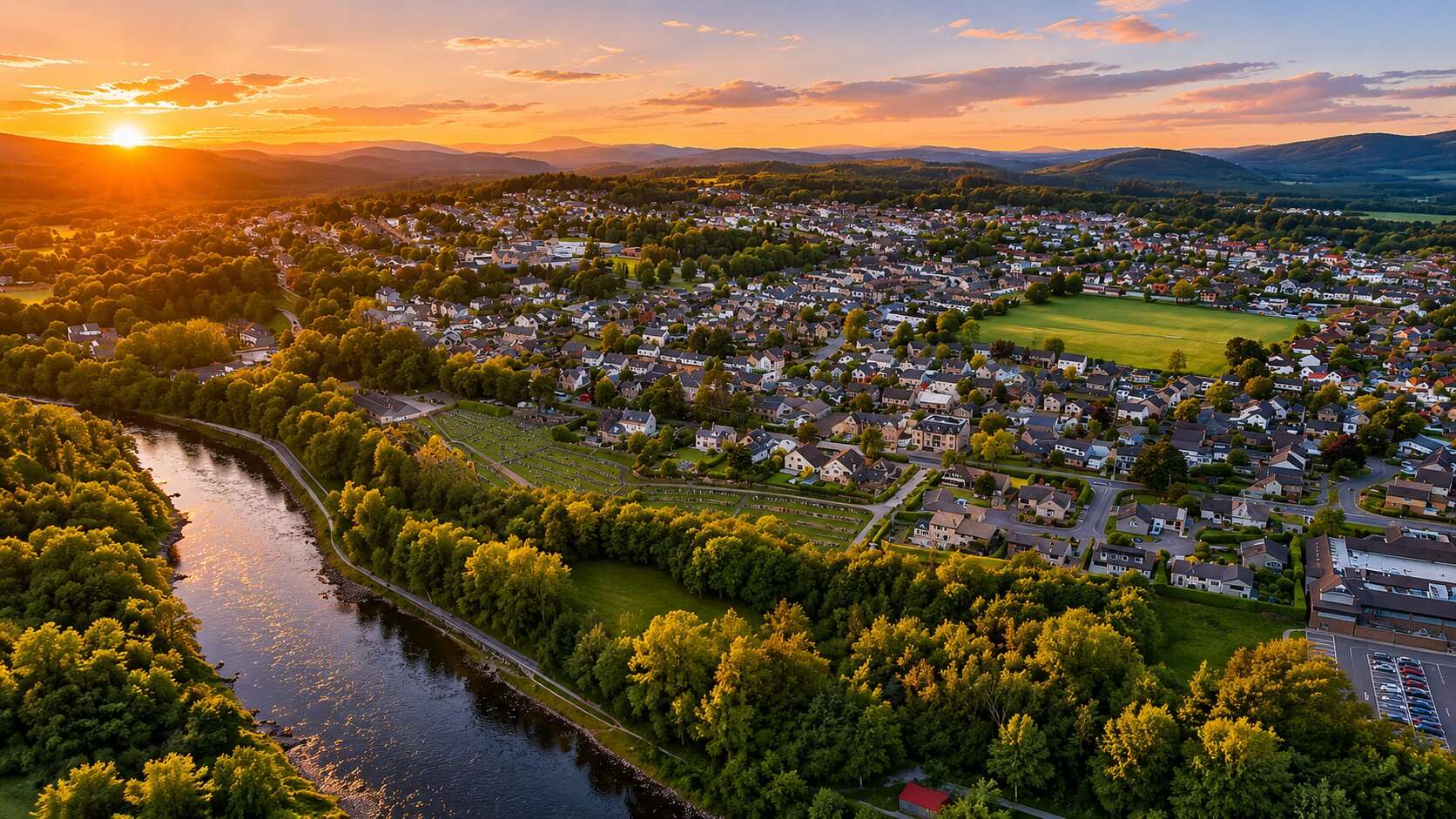 Sunset, Banchory - Discover Banchory
